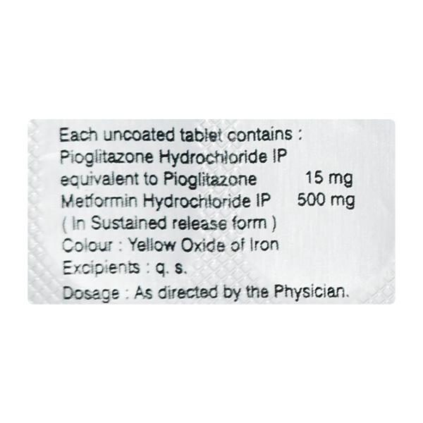 Pioz MF 15mg Tablet 10'S - Diabetes-Ant