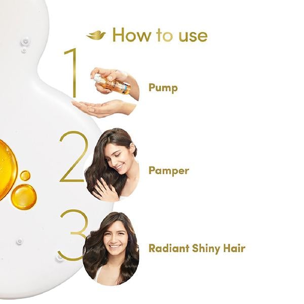 Dove Radiant Shine + UV Protect Hair Serum for Dry & Frizzy Hair 48 ml - Hair Serums