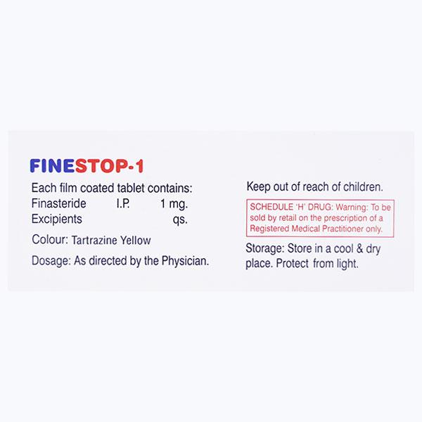 FINESTOP 1mg Tablet 10's - Hair Loss-Oth