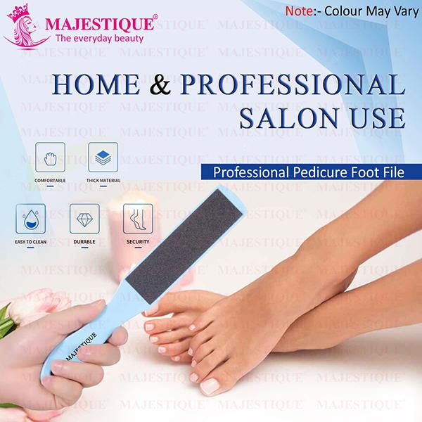 Majestique Double-Sided Foot File for Callus Removal, Smooth Feet  - Color May Vary 1's - Manicure & Pedicure Kits