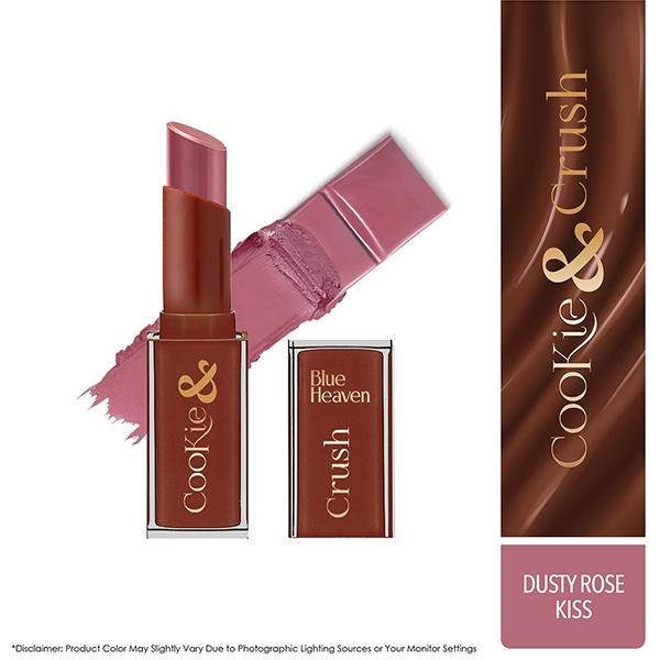 Netmeds | Blue Heaven Cookie & Crush Chocolate-Flavored Soft-Matte Lipstick, Dusty Rose Kiss 3.4 gm