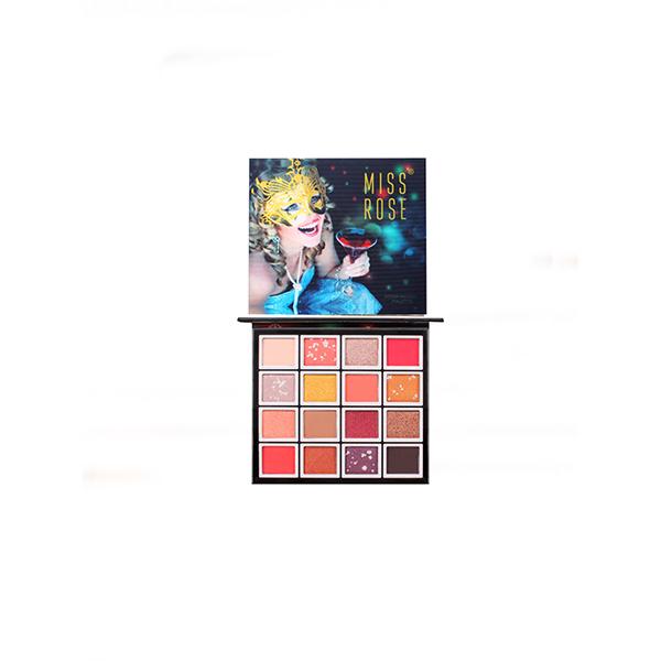 Netmeds | Miss Rose Highly Pigmented 16 Multi - color 3D Eyeshadow Palette 7001 - 011 03 26.15 gm