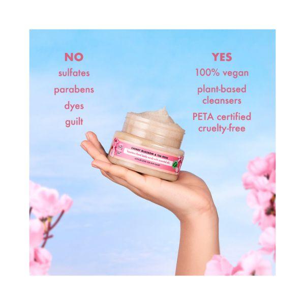 Love Beauty And Planet Exfoliating cherry Blossom & Tea Rose Body Scrub 200 ml - Scrubs & Exfoliants
