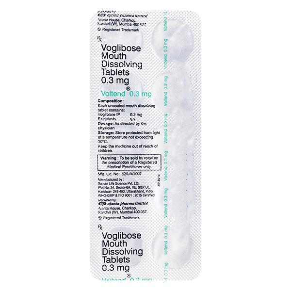 VOLTEND 0.3mg Tablet 10's - Diabetes-Ant