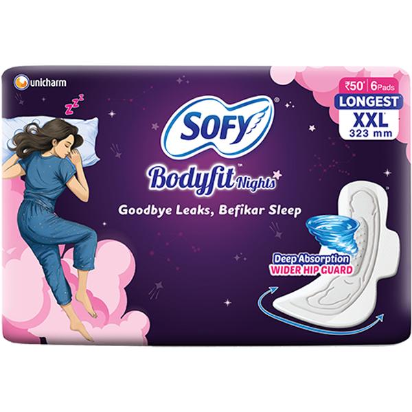 Netmeds | Sofy Bodyfit Nights Pads (XXL) 6's