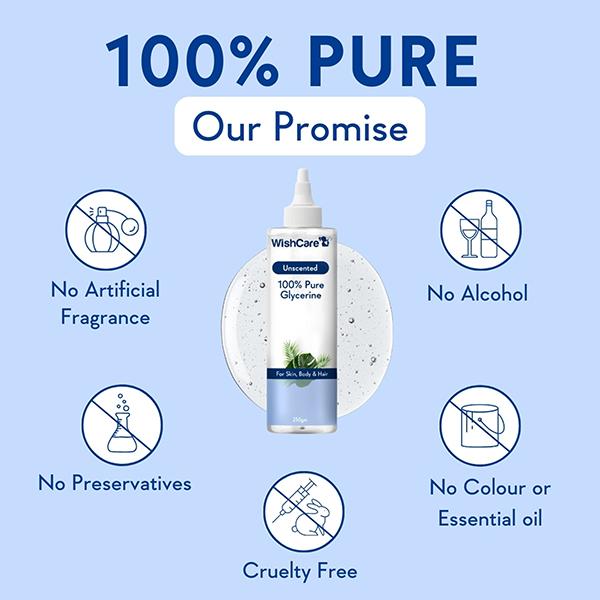 WishCare Pure & Unscentedlycerine 250 gm - Face Moisturizers