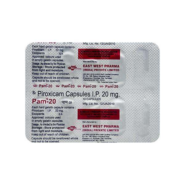 PAM 20mg Capsule 10'S - Pain relief-Nsa