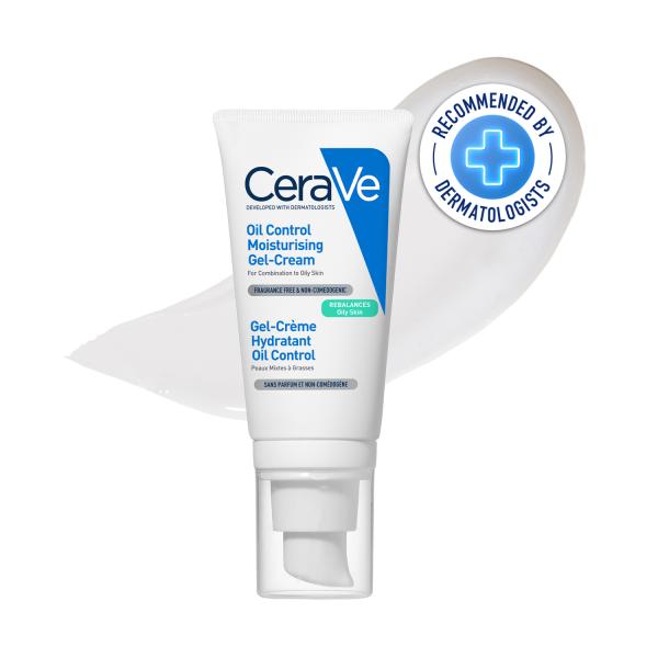 CeraVe Oil Control Gel-Cream Lightweight Moisturizer for Oily & Combination Skin with Shine Control 52 ml