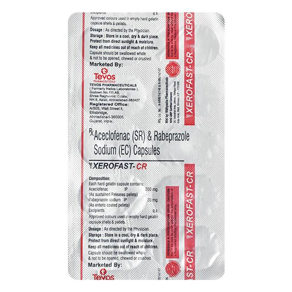 XEROFAST CR Capsule 10's - Pain relief-Nsa