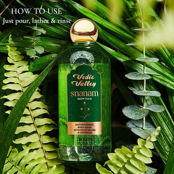 Vedic Valley BODY WASH NEEM TUSLI CERTIFIED NATURAL 300 ml - Shower Gels & Body Wash