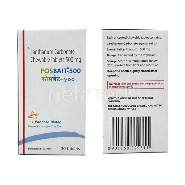 Fosbait 500mg Tablet 30'S - Kidney Disease/Stones-Oth