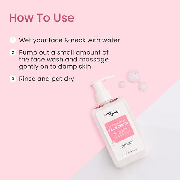 Earth Rhythm Gentle Cream Face Wash 150 gm - Face Wash & Cleansers