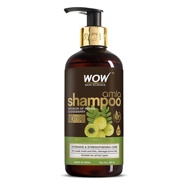 Wow Life Science Amla Shampoo For Weak Hair 300 ml - Shampoos