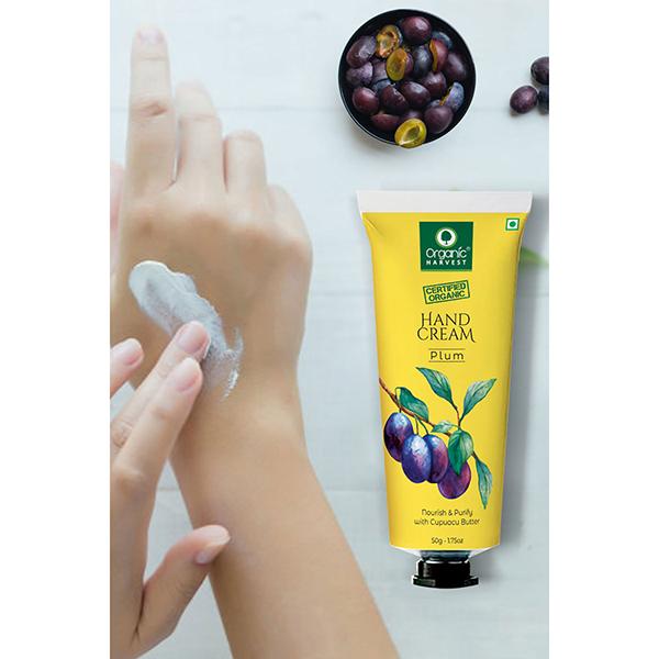 Organic Harvest Hand Cream - Plum 50 gm - Hand Creams