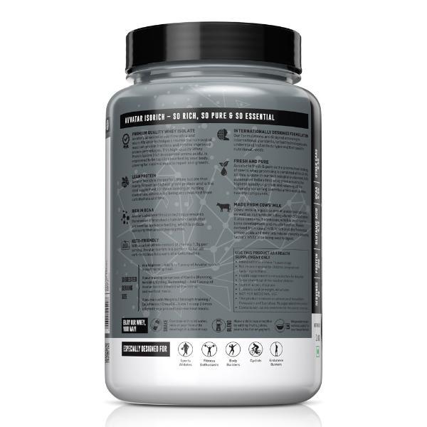 Avvatar Isorich Protein Powder - Malai Kulfi Flavour (Jar) 1 kg - Whey Proteins