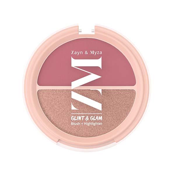 Netmeds | Zayn & Myza Glint & Soft Glam Blush + Highlighter Duo 8 gm