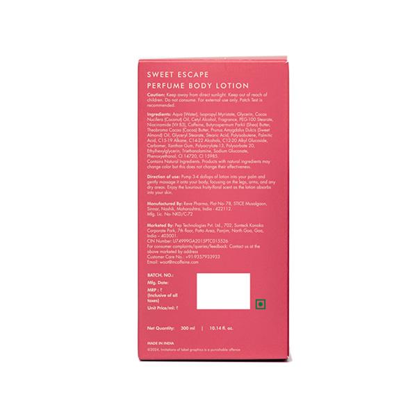 Mcaffeine Sweet Escape Perfume Body Lotion With Niacinamide and Cocoa Butter, Fruity-Floral Fragrance 300 ml - Creams/Oils/Lotions