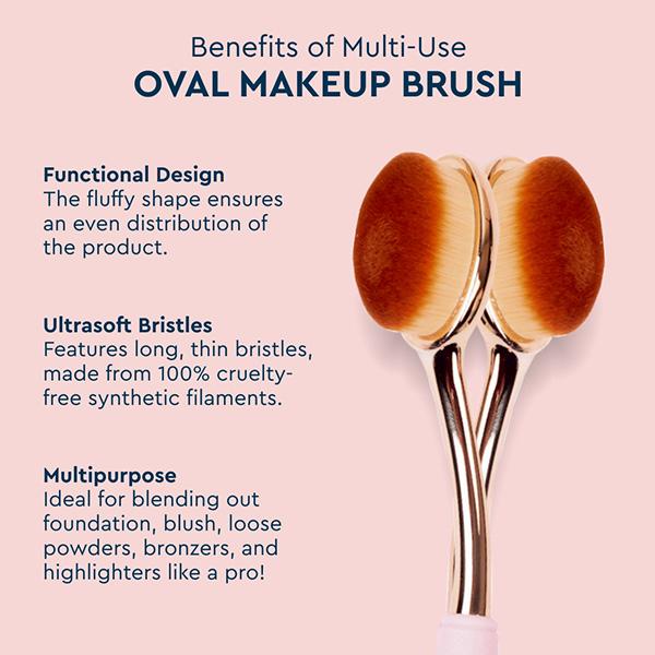 Gubb Multi-Use Oval Makeup Brush 1's - Face Brush
