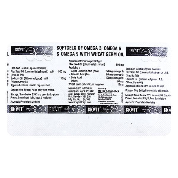 Netmeds | BIOVIT OMEGA 369 Capsule 10's