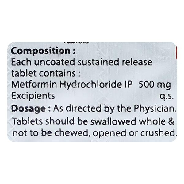 DAILYMET 500 SR Tablet 10's - Diabetes-Ant