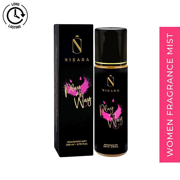 Nisara Play My Way Long Lasting Fruity Fragrance Body Mist Spray Perfume For Women 200 ml - Body Mist/Spray