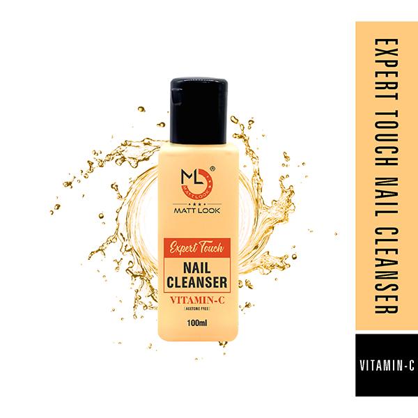 Netmeds | Matt Look Expert Touch Nail Cleanser, Professional Nail Polish Remover Acetone Free Enriched with Vitamin C 100 ml
