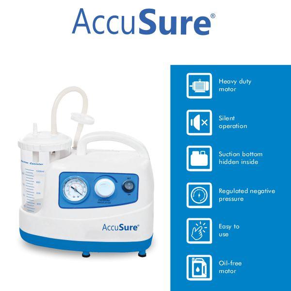 AccuSure Suction Machine 1's - Gloves - S