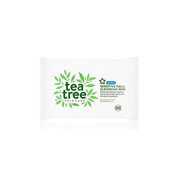 Superdrug Tea Tree Sensitive Wipes X25 25's