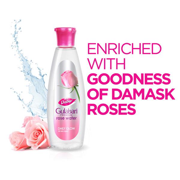Dabur Gulabari Premium Rose Water 120 ml - Toners