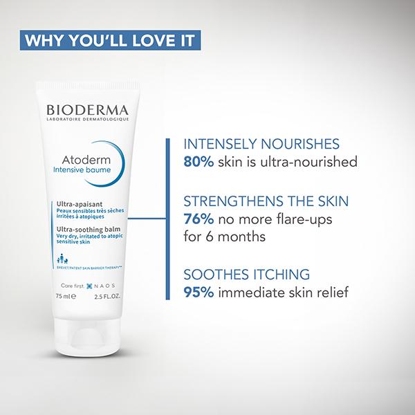 Bioderma Atoderm Intensive Baume Ultra soothing Balm Very dry Sensitive to Atopic Skin 75 ml - Lotions & Creams