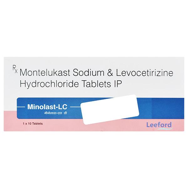 Minolast LC 10/5mg Tablet 10'S - Allergies-Ant