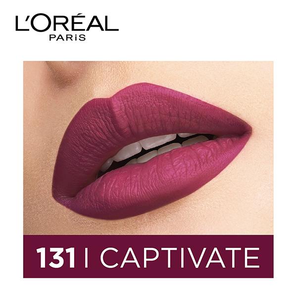 L'Oreal Paris Rouge Signature Matte Liquid Lipstick 131 I Captivate 7 Gm - Lipsticks