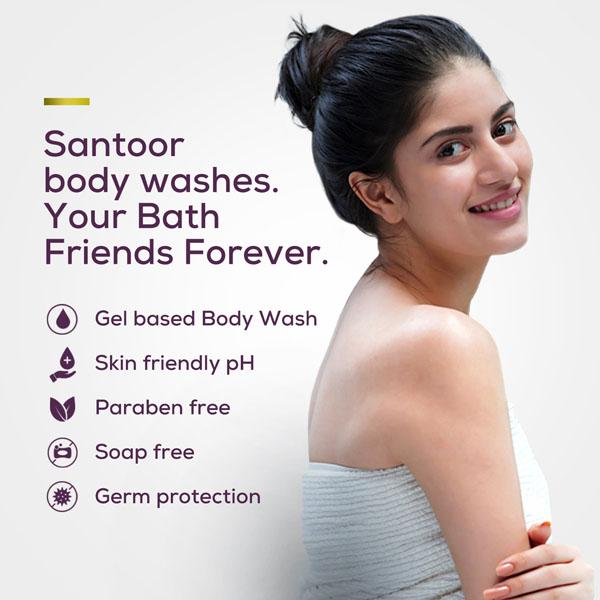 Santoor Blushing Skin Body Wash 230 ml - Shower Gels & Body Wash