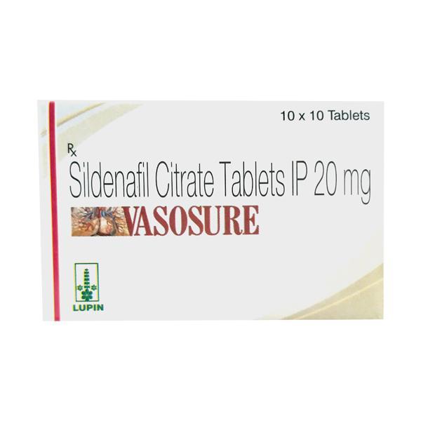 Vasosure 20mg Tablet 10'S - Impotence/Erectile Dysfunction (Ed)