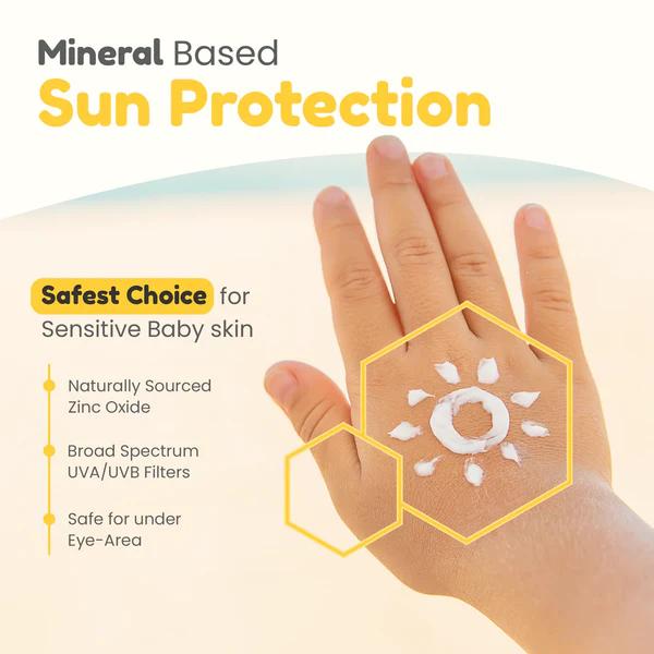Mother Sparsh Simply Unscented Baby Sunscreen 50 g - Baby Skin Care