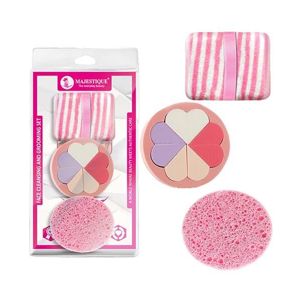 Netmeds | Majestique Makeup and Cleansing Set, Perfect for All Skin Types - 3Pcs/Multicolor 1's