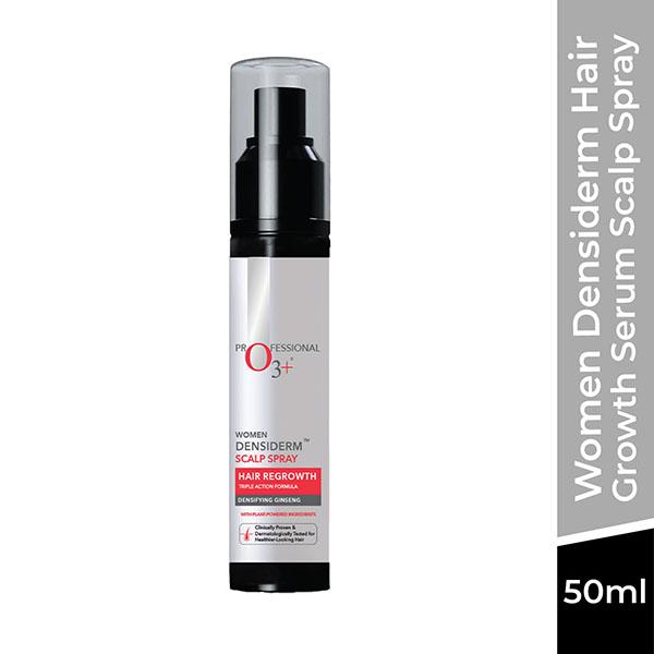 O3+ Women Densiderm Hair Growth Serum Scalp Spray with Ginseng Hair Fall Control & Hair Growth 50 ml - Hair Serums