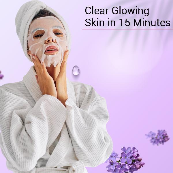 Mancode Lavender Facial Sheet Mask For All Skin Types 25 gm - Face Mask