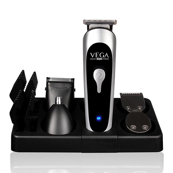 VEGA Men 10 in 1 EZY Multi Grooming Set with Beard Hair Trimmer Nose Trimmer & Body Groomer And Shaver (VHTH-22) 1 gm