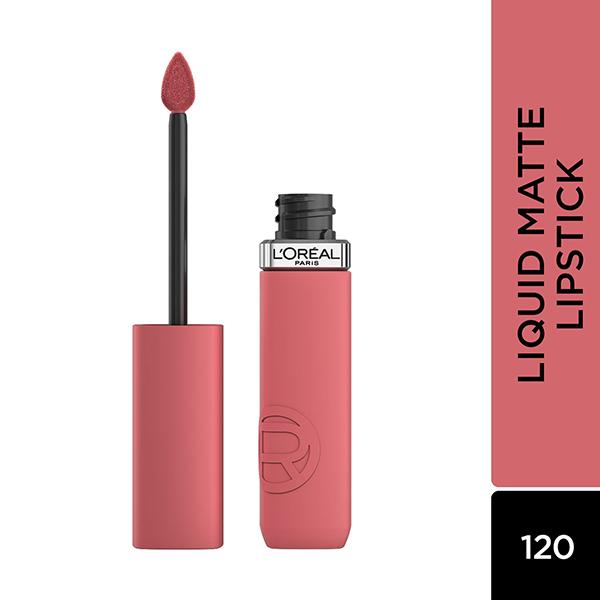 Loreal Paris Infallible Matte Resistance Liquid Lipstick, Major Crush 120 5 ml - Liquid Lipsticks
