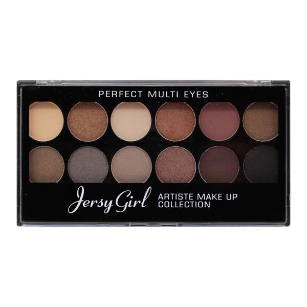 Fashion Colour Jersy Girl Artist Makeup Collection Eyeshadow, Perfect Multi Eyes 12 Colours Shade 03 14gm - Eyeshadow, Bases & Primers