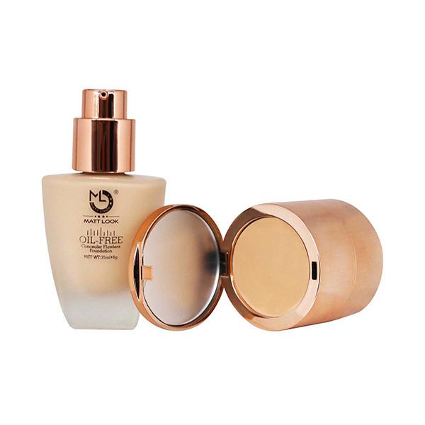 Matt Look Oil Free Concealer Flawless Foundation -02 Light (35ml+8gm) - Foundation