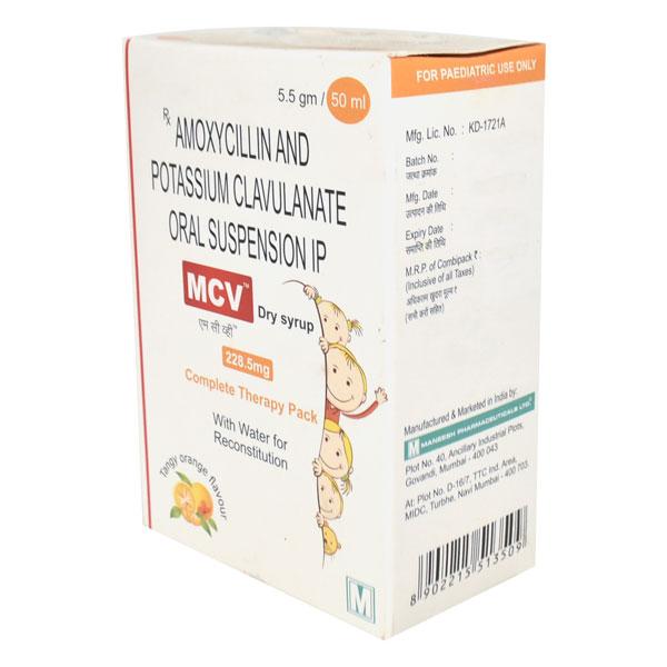 MCV TANGY ORANGE FLAVOUR 228.5mg Dry Syrup 50ml - Bacterial Infections-Pen