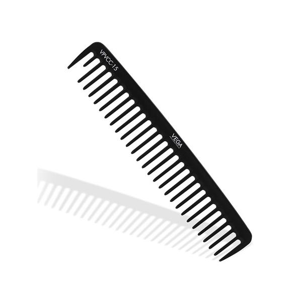 Netmeds | Vega Professional Detangling Comb (Carbon Anti-Static Black Line Hair Comb) (VPVCC-15) 1's