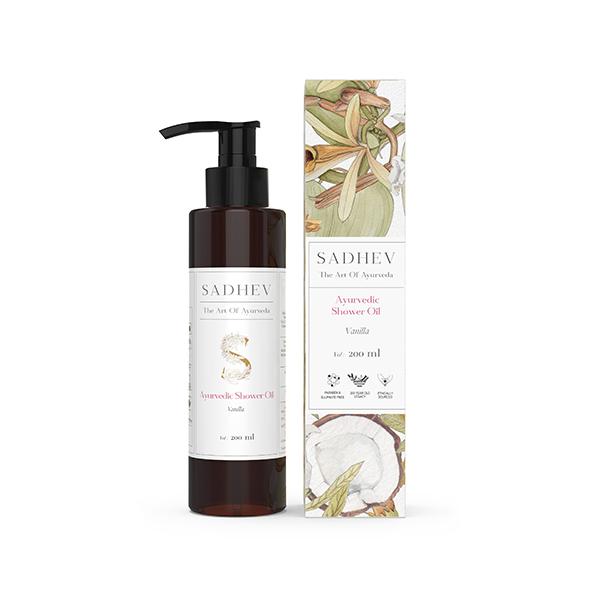 Sadhev Vanilla Shower Oil 200 ml - Shower Gels & Body Wash