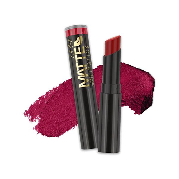 L.A.Girl Matte Flat Velvet Lipstick- Gossip 3 gm - Lipsticks