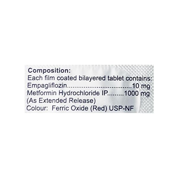 GIBTULIO MET XR 10/1000 Tablet 10's - Diabetes-Ant