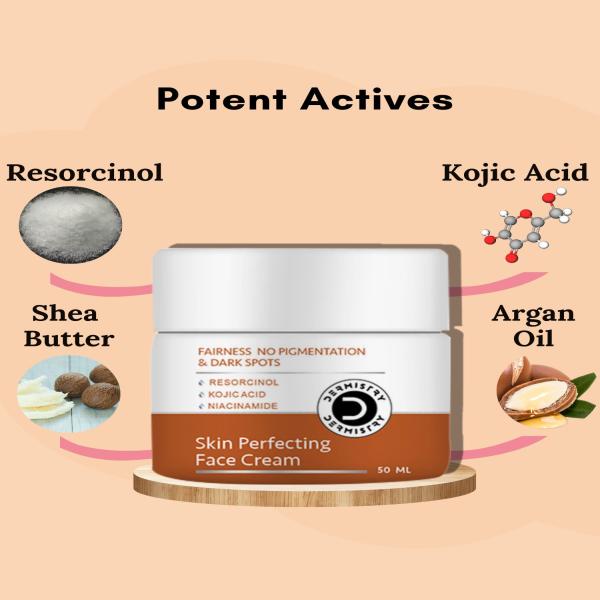 Dermistry No Pigmentation Kojic Acid Skin Perfecting Face Cream 50 ml + No Pigmentation Kojic Acid Skin Perfecting Face Serum 30 ml - Face Serum