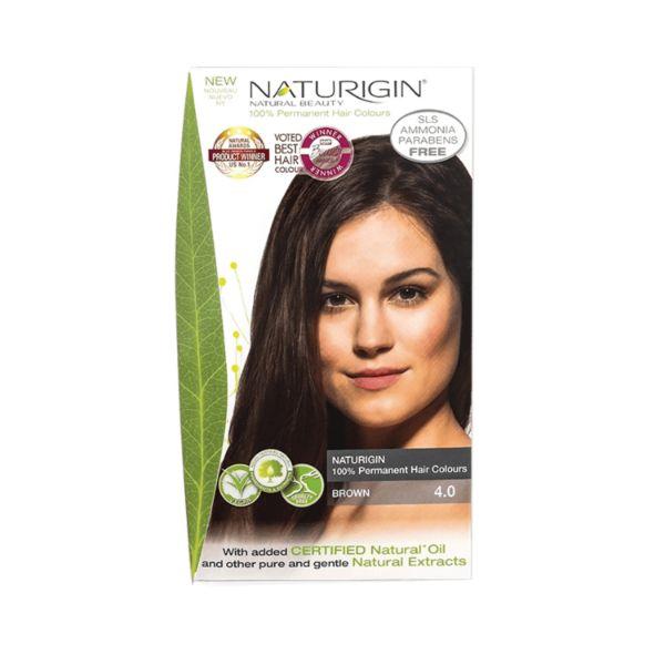 Netmeds | Naturigin Permanent Hair Colour Brown 4.0 115 ml