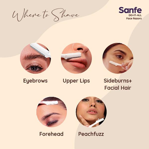 Sanfe DOITALL FACE RAZORS 1's - Hair Removal Accessories